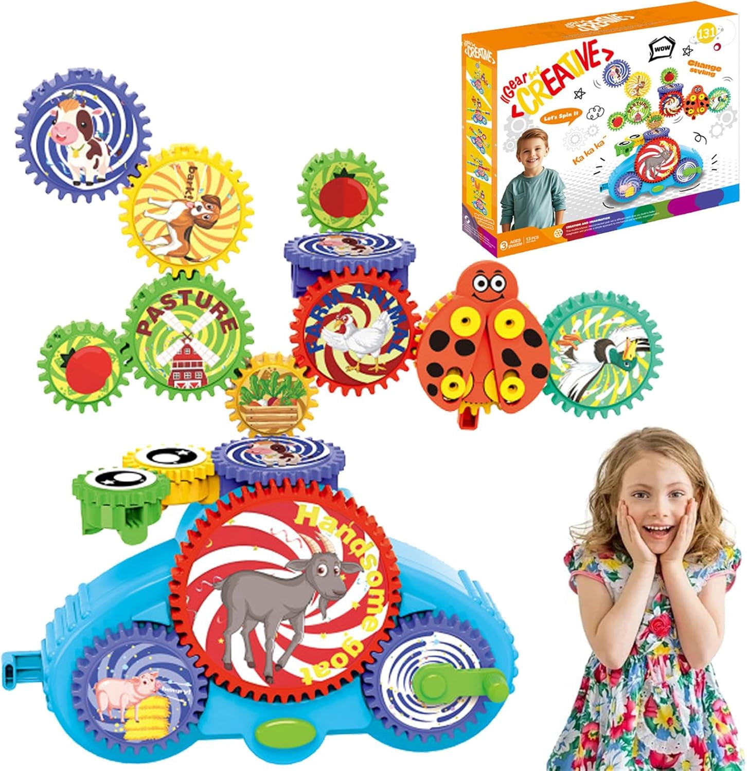 Serifik Creative Learning Building Blocks - 4 Themes Gear Construction ...