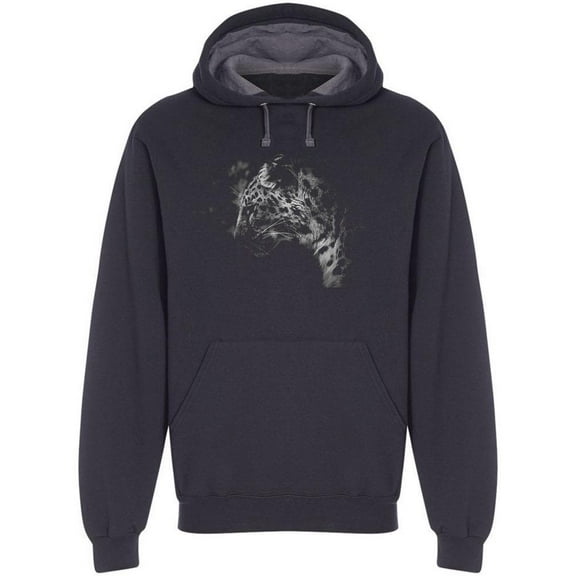 Serious Amur Leopard Hoodie Men -Image by Shutterstock, Male x-Large