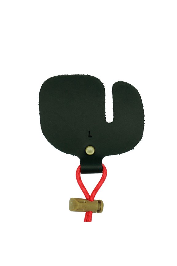 Single Layer Split Leather Finger Tab - Right Hand Large