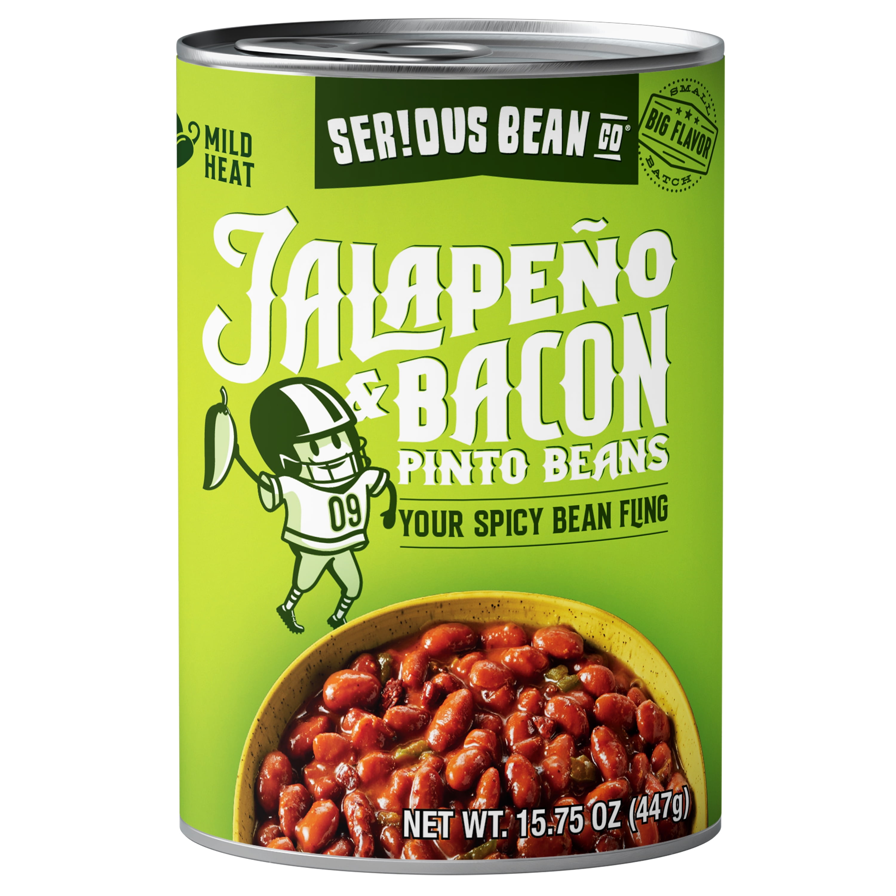 Serious Bean Co Hot Baked Jalapeno & Bacon Beans, Mild Heat