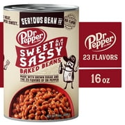 SERIOUS Bean Co Sweet and a Bit Sassy Dr Pepper Baked Beans, 16 Oz Can