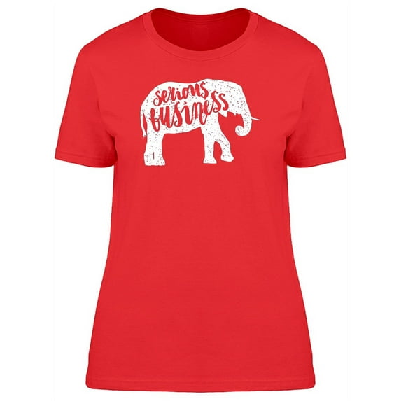 Serious Business Silhouette T-Shirt Women -Image by Shutterstock, Female Small