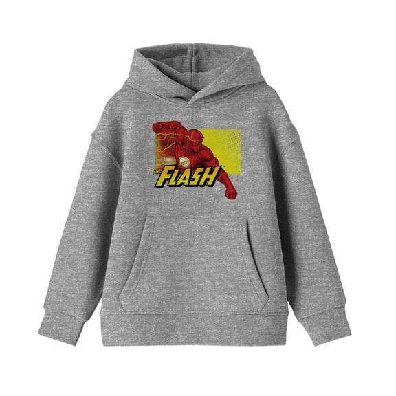 Serious Flash Youth Boy's Athletic Gray Hoodie-XS