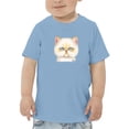 thumbnail image 1 of Serious Kitten T-Shirt Toddler -Kayomi Harai Designs,  3 Toddler, 1 of 4