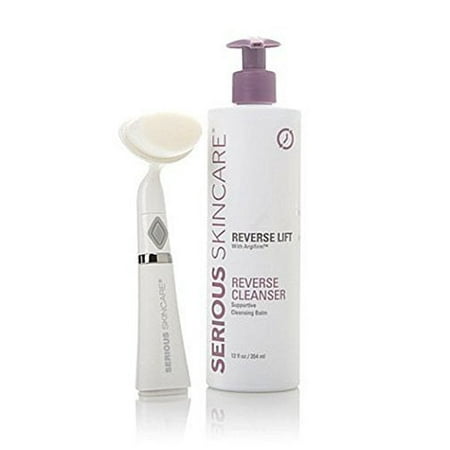 Serious Skincare PLUSH 80K Oscillating Cleansing Brush with Reverse Cleanser by Serious skin care