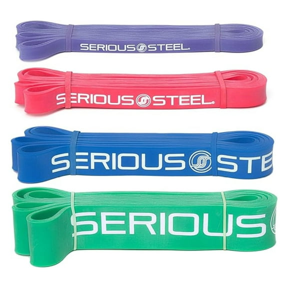 Serious Steel 41" Assisted Pull-up Band, Heavy Duty Resistance Band Sets, Stretching, Powerlifting, Resistance Training and Pull Up Assistance Bands