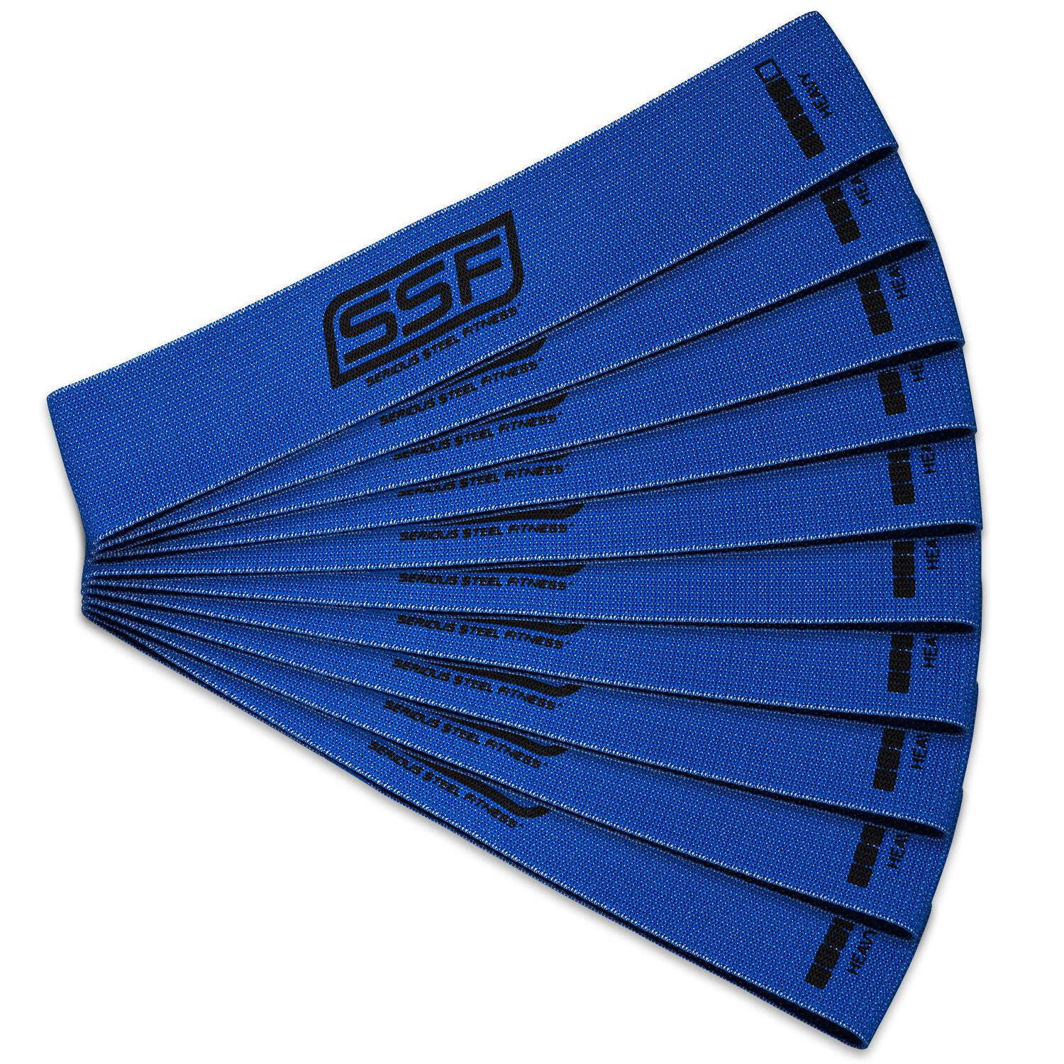 Serious Steel Fitness 12" Fabric Mini Loop 10 Pack - Trainer Pack ...