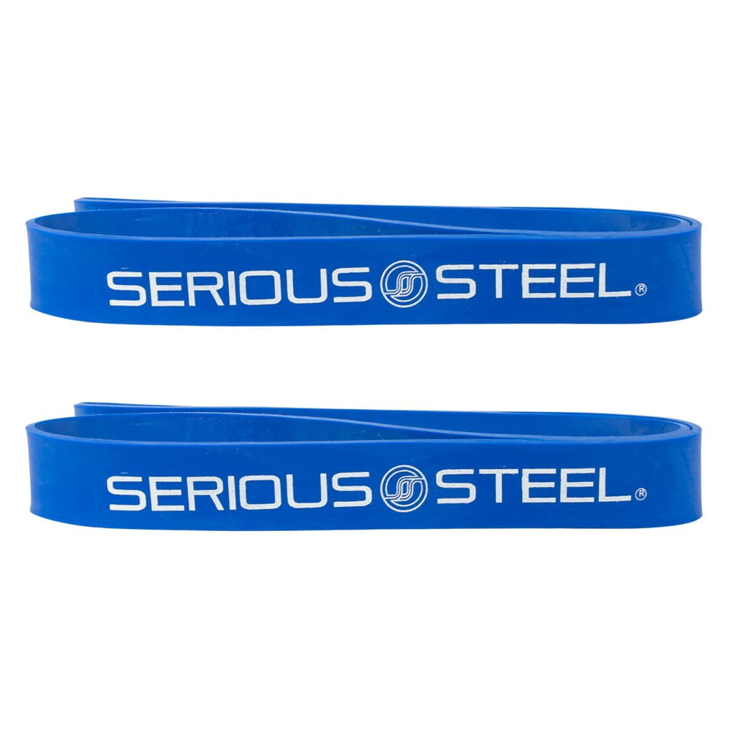 Serious Steel Fitness (20") Resistance Bands | Deadlift Bands | Pairs | Blue