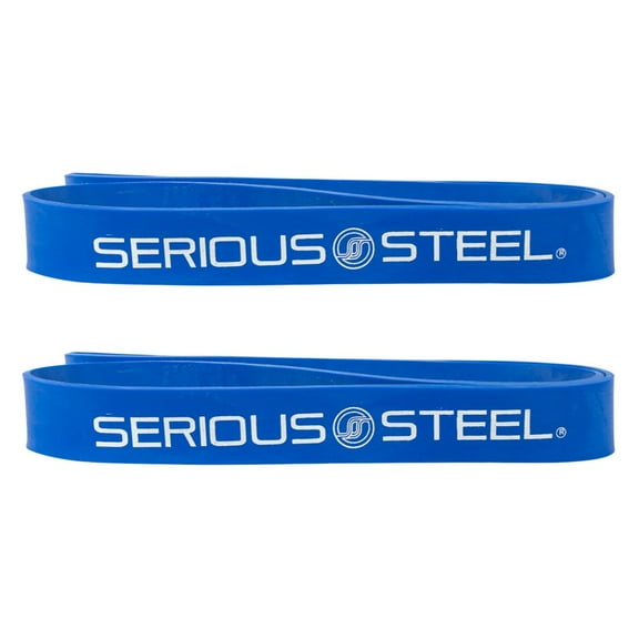 Serious Steel Fitness (20") Resistance Bands | Deadlift Bands | Pairs | Blue
