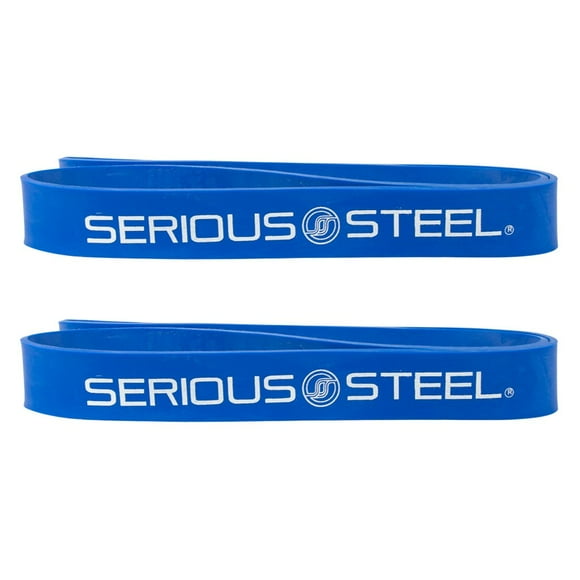 Serious Steel Fitness (20") Resistance Bands | Deadlift Bands | Pairs | Blue