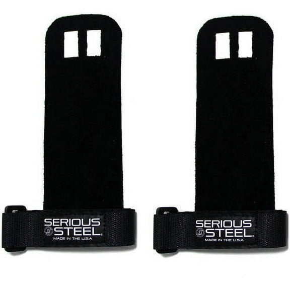 Serious Steel Fitness Black Gymnastic WOD Grips, Pull-Up Grips
