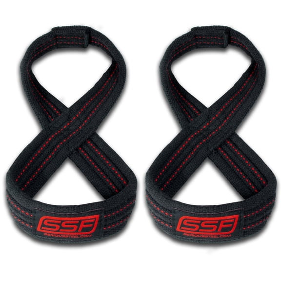 Serious Steel Fitness Figure 8 Lifting Straps - 80 CM