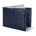 thumbnail image 1 of Serman Brands Mens Slim Bifold Wallet | RFID Blocking Minimalist | Front Pocket | Full Grain Leather Wallets for Men | Thin & Stylish | Atlantic Blue, 1 of 8