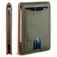 thumbnail image 1 of Serman Brands Money Clip Slim Wallet | Mens Wallets Thin Front Pocket | RFID Blocking Card Holder | Minimalist Mini Bifold Wallet | Salted Green, 1 of 6