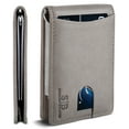 thumbnail image 1 of Serman Brands Money Clip Slim Wallet | Mens Wallets Thin Front Pocket | RFID Blocking Card Holder | Minimalist Mini Bifold Wallet | Slate Gray, 1 of 6