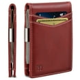 thumbnail image 1 of Serman Brands Money Clip Wallet | Mens Wallets slim | Front Pocket | RFID Blocking Card Holder | Minimalist Mini Bifold | Ruby Red, 1 of 7