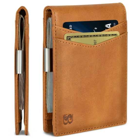 Serman Brands RFID Blocking Men's Minimalist Bifold Wallet, California Desert
