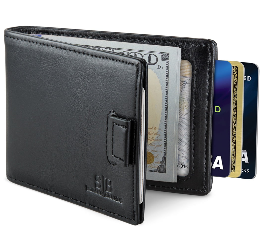 Serman Brands Slim Wallet Money Clips | Bifold Leather Wallet | RFID ...