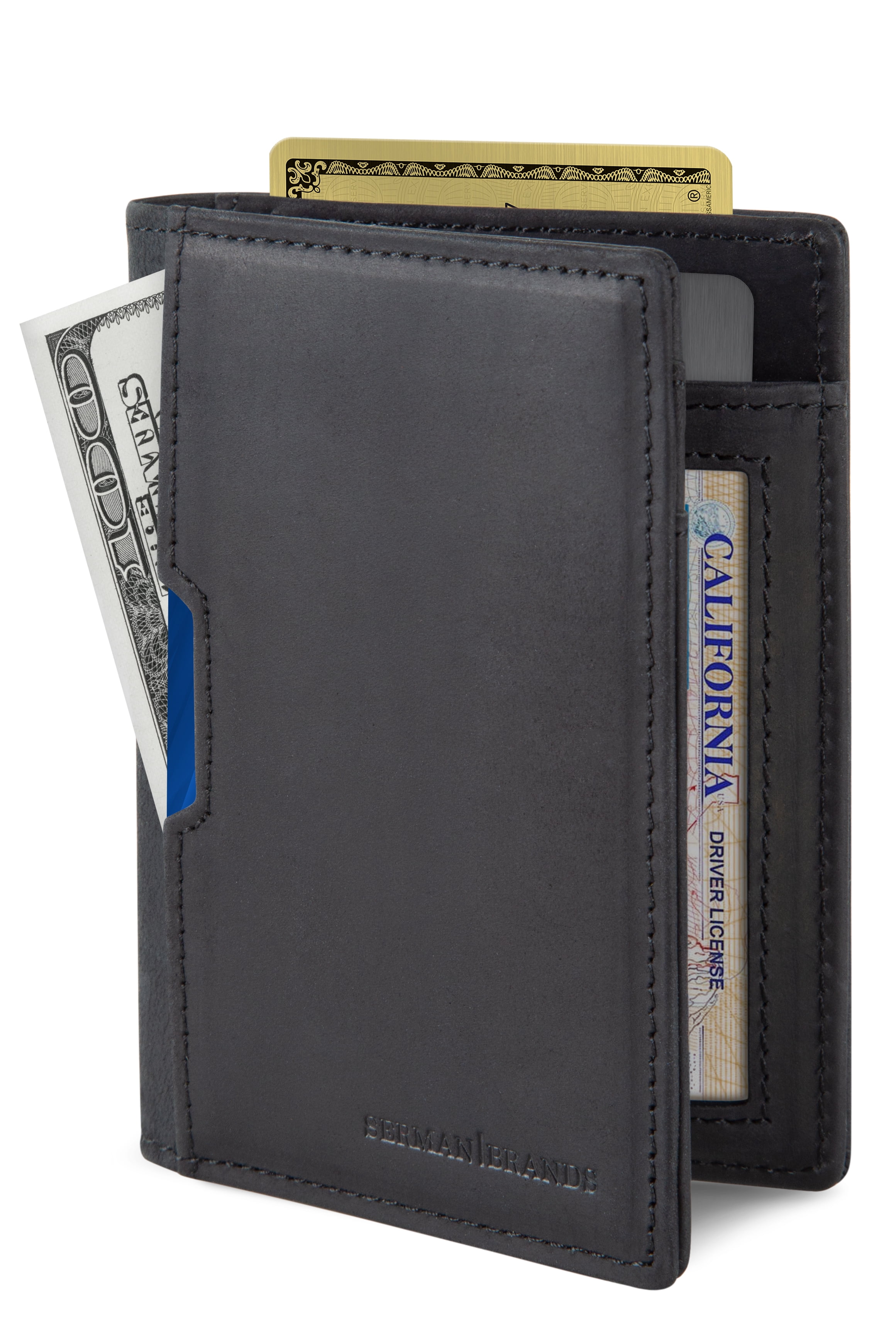 Serman Brands Men s Slim Bifold Wallet RFID Blocking Genuine Serman Brands Men s Slim Bifold Wallet RFID Blocking Genuine