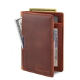 thumbnail image 1 of Serman Brands Travel Wallet | RFID Blocking | Bifold Slim Genuine Leather | Thin Minimalist | Front Pocket Wallets for Men | Billfold | Canyon Red, 1 of 7
