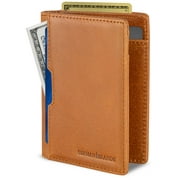 Serman Brands Wallets for Men | Slim Mens leather Wallet | RFID Blocking Minimalist | Card Front Pocket Bifold Travel Thin | California Desert