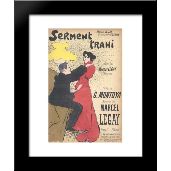 Serment Trahi 20x24 Framed Art Print by Theophile Steinlen