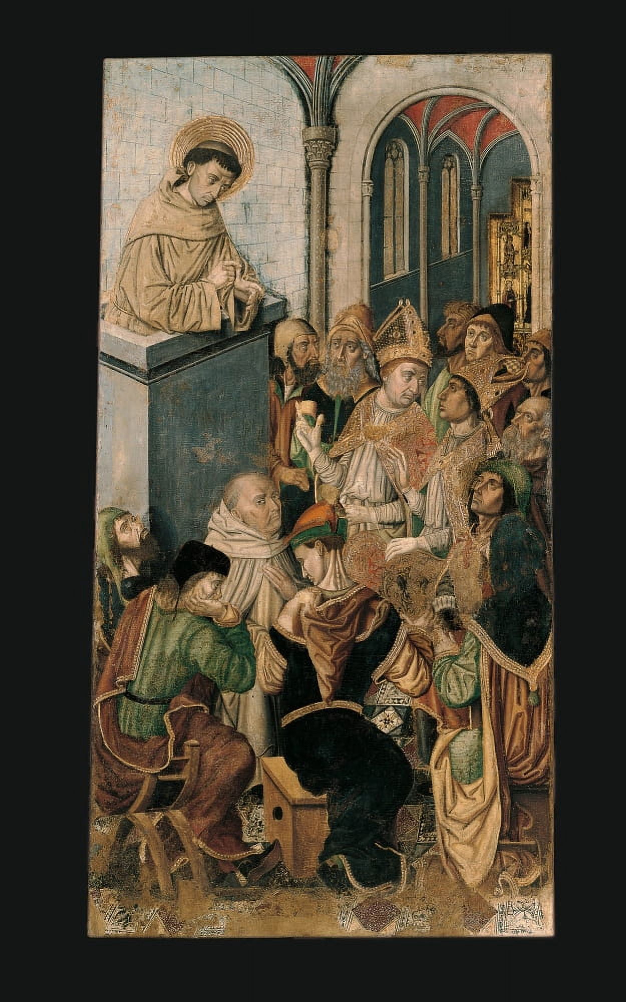 Sermon Of St Francis Canvas Art - (24 x 36)