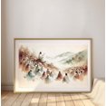 Refelction Religious Sermon On The Mount Wall Art, Abstract Landscape, Jesus Christian ...