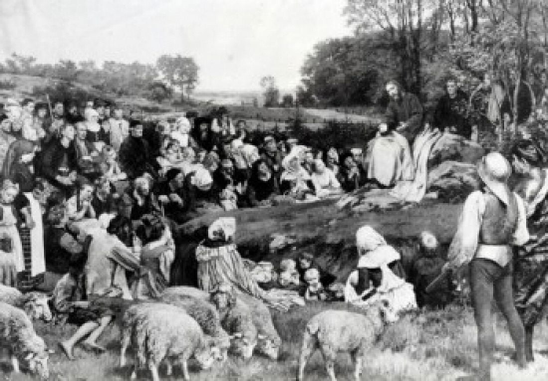 Sermon on Mount by Eduard von Gebhardt print (1838-1925) Canvas Art - Eduard von Gebhardt (24 x 36)