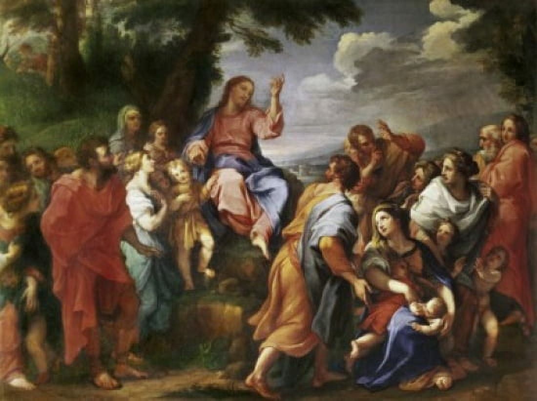 Sermon on the Mount Hendrick Krock (1677-1738Danish) Canvas Art - Hendrick Krock (18 x 24)