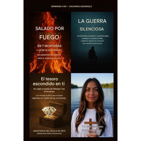 Sermones 4 en 1 de Zacharias Godseagle con enlaces de audio: Volvindose relevantes para el crecimiento de Dios;El tesor, (Paperback)