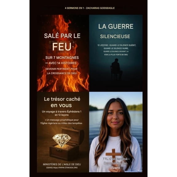 Sermons en 4 parties de Zacharias Godseagle avec liens audio: Sal par le feu sur 7 montagnes avec 14 histoires - Deveni, (Paperback)
