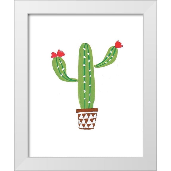 Serna, Isabel 12x14 White Modern Wood Framed Museum Art Print Titled - Cactus II