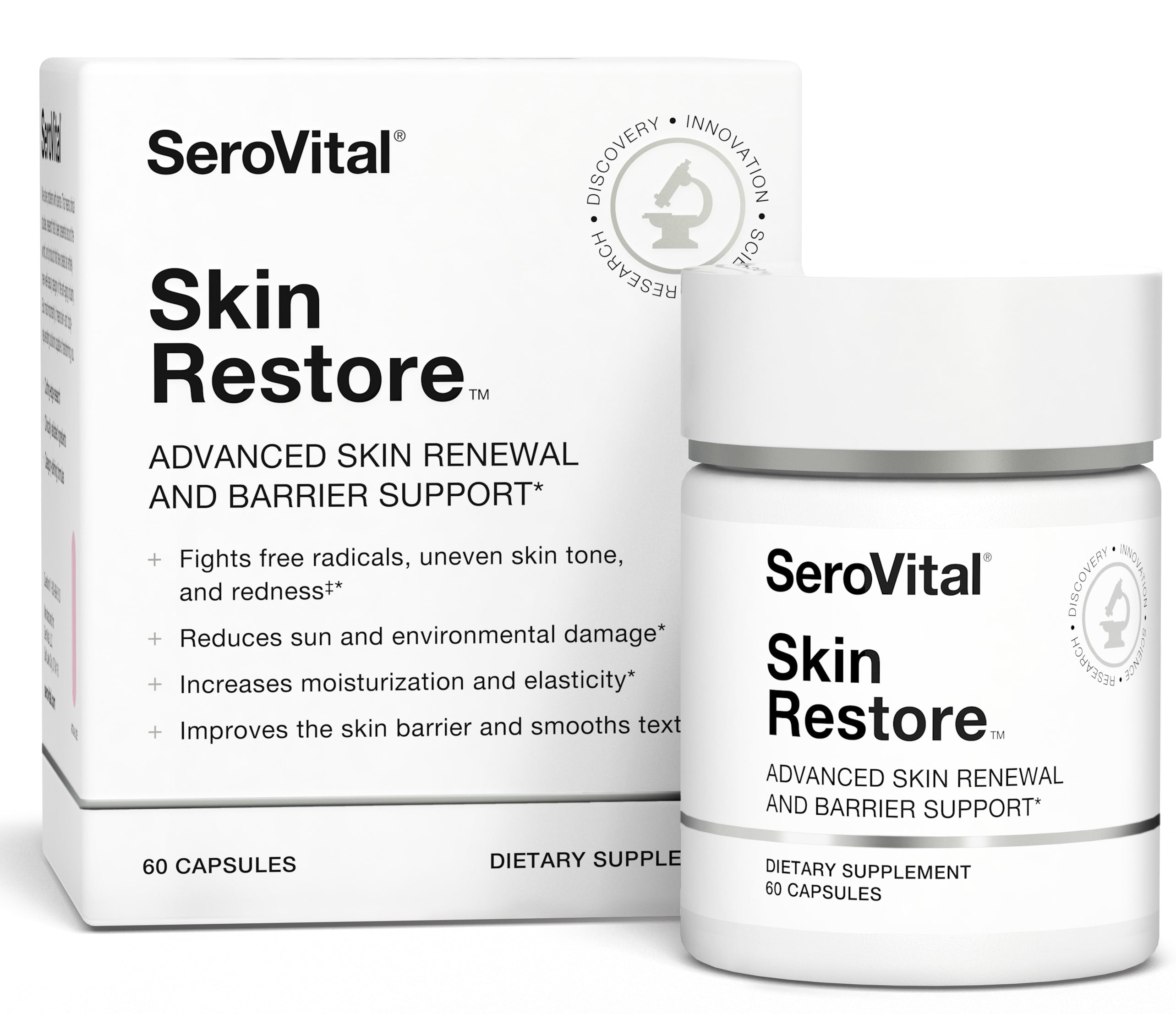SeroVital Skin Restore, Healthy Skin Supplement with Ceramides and Hyaluronic Acid, 60 Ct