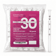Seroflora Vaginal Cream Applicators for Premarin Estrace & Estrogen Creams with Dosage Markings 30ct