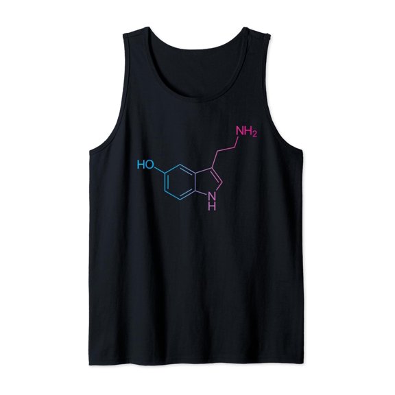 Serotonin Molecule Trippy Rave Edm Festival Happiness Tank Top Size S-3XL