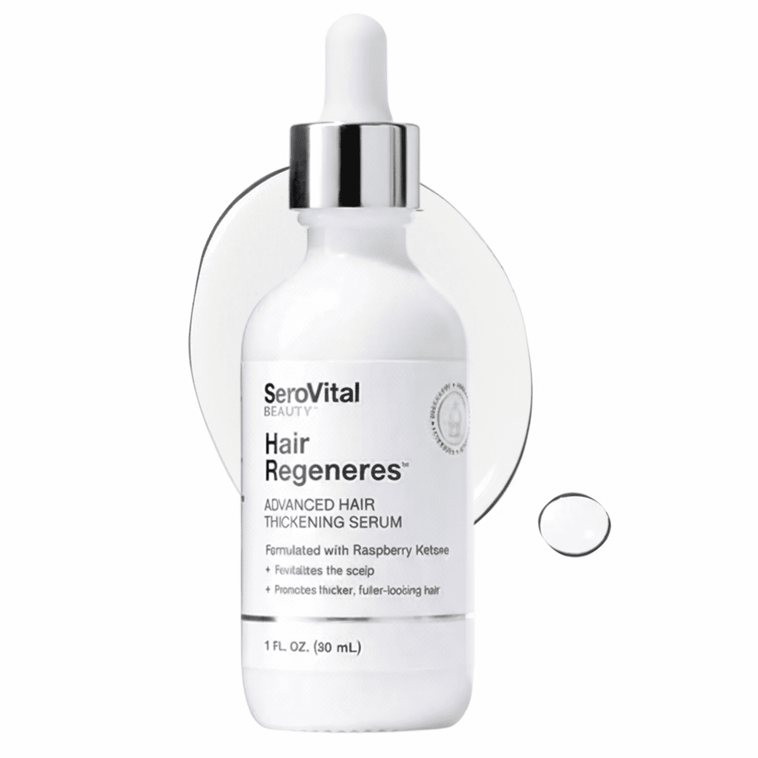 Serovital Advanced Hair Thickening Serum – Revitalize Scalp – Hair Loss Treatment – Scalp Serum Drops – Strengthen Hair- 1 fl oz