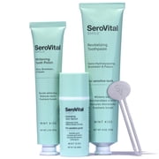 Serovital Smile Radiant Smile Kit - 1 Month Supply - Toothpaste, Tooth Polish, and Hydrating Gum Serum