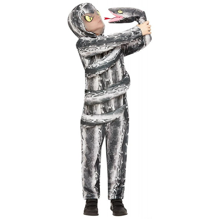 Serpent Costume 3D Coils Childs Grey Serpent Costume 3D Coils Childs Grey