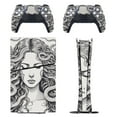 thumbnail image 1 of Serpent-Haired Medusa Console Skin Bundle for PS5 Pro Slim Disc & Digital / PS4 – Full Wrap + Dual Controller Flair, 1 of 5