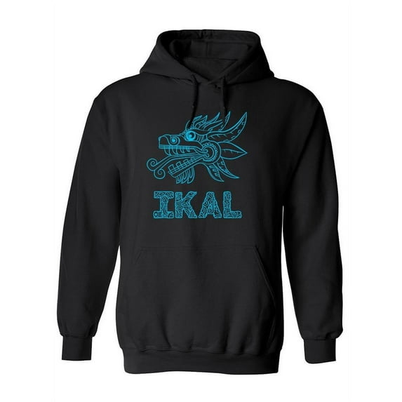 Serpent Head And Ikal Text Hoodie Men -Ikal Designs, Male Large