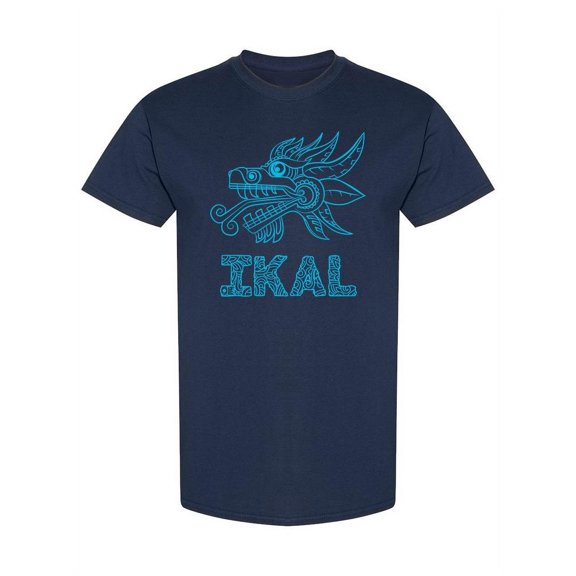 Serpent Head Ikal Text T-Shirt Women -Ikal Designs, Female x-Large
