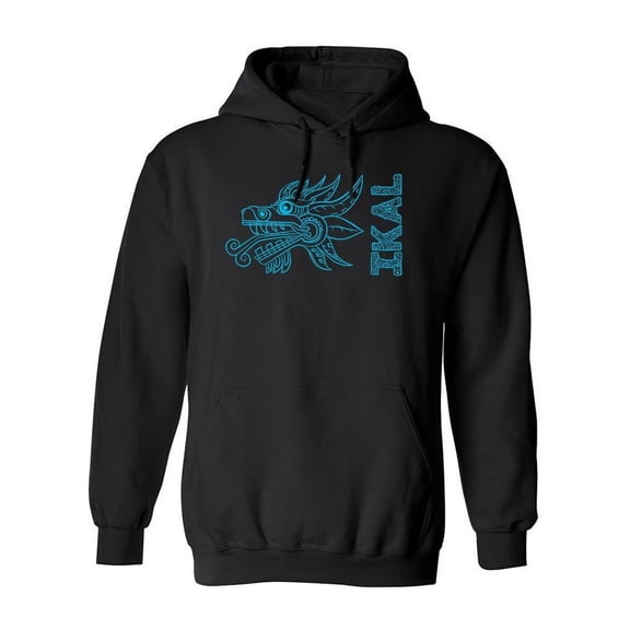 Serpent Head With An Ikal Text Hoodie Men -Ikal Designs, Male x-Large