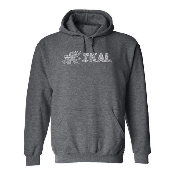 Serpent Head With Ikal Text Hoodie Men -Ikal Designs, Male Medium