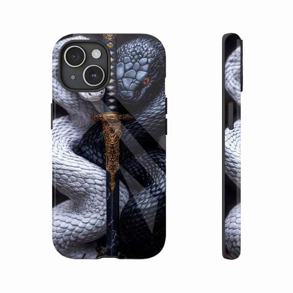 Serpent Sword Trendsetters Phone Case for iPhone 11/12/13/14/15/16 (Pro Max/Plus) – Durable Protection & Bold Design
