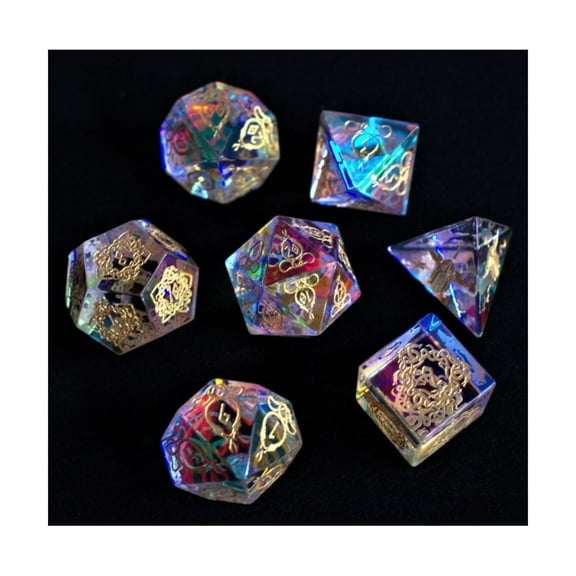 Misty Mountain Gaming Poly Set - Serpent of Midgard Prism Glass (7) New