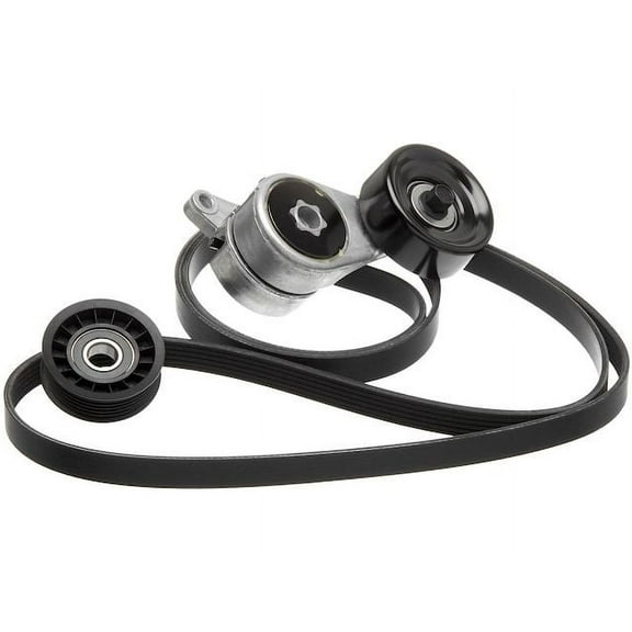 Serpentine Belt Drive Component Kit - Compatible with 1998 - 2004 Isuzu Rodeo 3.2L V6 GAS - Gates
