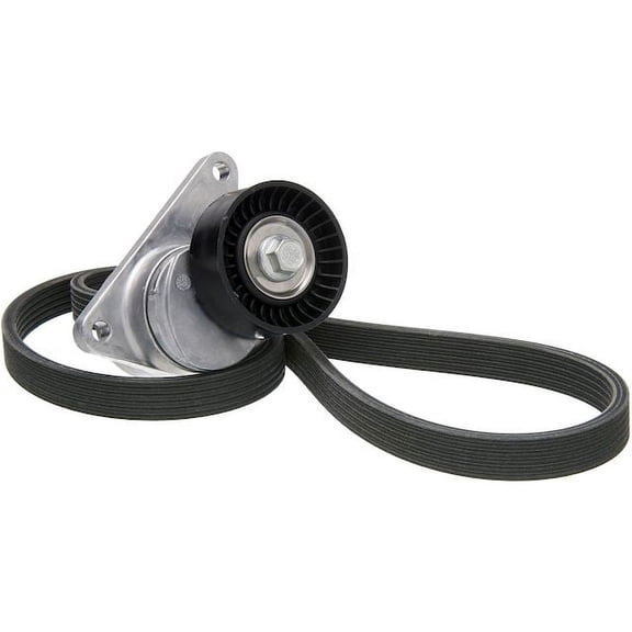 Serpentine Belt Drive Component Kit - Compatible with 1999 - 2007 Volvo V70 2.5T 2000 2001 2002 2003 2004 2005 2006