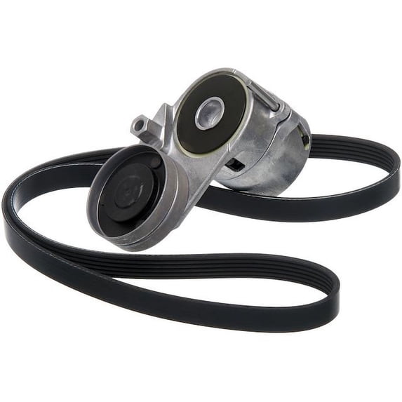 Serpentine Belt Drive Component Kit - Compatible with 2000 - 2004 Audi A6 Quattro 2.7L V6 GAS - Gates