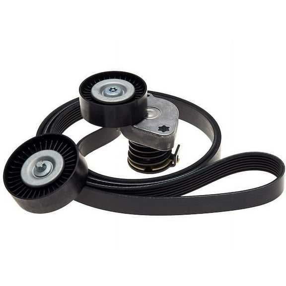 Serpentine Belt Drive Component Kit - Compatible with 2003 - 2005 Mercedes-Benz C230 1.8L 4-Cylinder GAS 2004